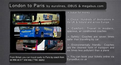 cheap coach tickets to paris from london|overnight bus to paris.